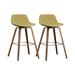 Wade Logan® McKinleyville 26.4" Counter Stool Wood in Yellow | Wayfair 3588E2AF1F0243EB976E0409DFC431DC