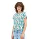 TOM TAILOR Damen 1036891 T-Shirt mit Print, 32146-Petrol Big Abstract Design, M