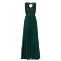 APART Abendkleid mit weich fließendem Chiffon-Rock, Emerald, 38