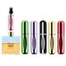 Portable Mini Refillable Perfume Atomizer Bottle Refillable Spray Atomizer Perfume Bottle Scent Pump Case Perfume Atomizer Refillable Travel (5ml 5 Pack) (Purple Gold Green Red Black)\u2026