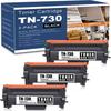 3 Pack Black TN730 TN-730 Compatible Toner Cartridge Replacement for Brother DCP-L2550DW MFC-L2710DW L2750DW L2750DWXL HL-L2350DW Printer Cartridge