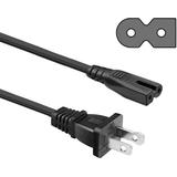 Guy-Tech 2 Pin (2 Prong) AC Power Cord Cable Socket Plug Lead For Sony CFD Series CD Boombox Blu-Ray Player DVD DVR Players CFD-G30 CFD-G35 CFD-G50 CFD-G300 Xplod CD Radio Cassette Corder Recorder