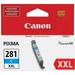 Canon CLI-281 XXL Original Inkjet Ink Cartridge - Cyan - 1 Each - Inkjet - 1 Each | Bundle of 5 Each