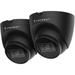 Amcrest 2-Pack 5MP UltraHD Outdoor Security IP Turret PoE Camera with Mic/Audio 5-Megapixel 98ft NightVision 2.8mm Lens IP67 Weatherproof MicroSD Recording (256GB) 2PACK-IP5M-T1179EB-28MM Black