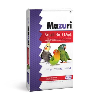 Mazuri Small Bird Diet Food, 25 lbs.