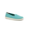 Wide Width Women's Adelina Flat by Trotters in Aqua Blue (Size 8 W)