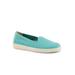 Wide Width Women's Adelina Flat by Trotters in Aqua Blue (Size 8 1/2 W)