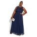 Paneled Bodice Maxi Dress - french navy