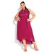 Hi Lo Lover Dress - sangria