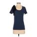 J.Crew Factory Store Short Sleeve T-Shirt: Blue Tops - Women's Size Small