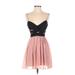 Hailey Logan Cocktail Dress - Party: Pink Hearts Dresses - Women's Size 3