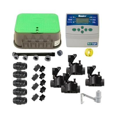 Professionelle automatische Bewässerung Kit 4 Zonen 24v für 25mm Rohr - Hunter Image
