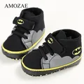 2024 Baby Boys Fashion Sneakers Print Cartoon Pattern Soft Sole First Walkers Infant Toddler Indoor