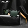 Luxury Bamboo Wood Sunglasses Men Women Classic Square Vintage Driving Fishing Wooden Sun Glasses