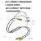 AUTO ELECTRONICS CONNECT WIRES AV 2 TO BE 1 AV IN OR AV OUT AUTO DVR RECORDER GPS WIRES PARKING