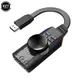 External USB Sound Card 7.1 for PUBG Gaming External Audio Card 3.5mm USB Adapter Plug and Play For