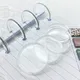 100pcs Super Clear Binding Disc Loose Leaf Planner Disc Bound Notebook Discs Journal and Planner
