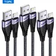 TOPK [3Pack] MFi Certified USB to Lightning Cable Nylon Braided iPhone Charger Cable for iPhone 14