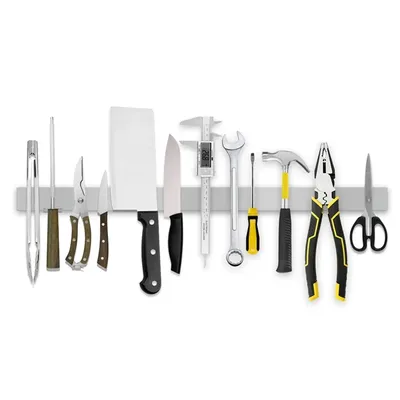 Stainless Steel Knife Stand Strip Organizer Strong Magnetic Knife Holder Wall Mount Kitchen Bar