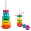 Baby Spinning Wheel Toy Rainbow Spin TowerStacking Toys for Toddlers Montessori Educational Learning