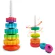 Baby Spinning Wheel Toy Rainbow Spin TowerStacking Toys for Toddlers Montessori Educational Learning