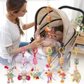 Baby Sensory Hanging Rattles Soft Learning Toy Plush Animals Stroller Infant Car Bed Crib with