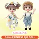 16cm Princess BJD 1/12 Doll with Clothes and Shoes Movable Joints Figure Model Collection Xmas