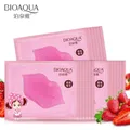 50pcs BIOAQUA Plumper Crystal Collagen Lip Mask Pads Moisture Essence Anti Ageing Wrinkle Patch Pad