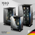 Mechanical Automatic Watch Winder Luxury Fingerprint Wood Watch Safe Box Touch Control and Interior
