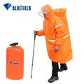 Bluefield Unisex Reflective Outdoor Backpack Raincoat Rain Cover One-piece Rain Poncho Cape Jacket