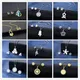316L Stainless Steel Jewelry Sets Tulip Rose Flower Daisy Sunflower Choker Necklaces & Earings Set