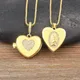 Nidin Fashion Gold Plated Heart Shape Virgin Mary Openable Necklaces for Women Mom CZ Crystal Chain