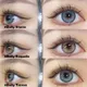 UYAAI Natural Colored Eye Lenses Sale Fashion Brown Colored Lenses Blue Eye Contacts Big Eyes Black