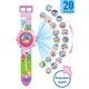 New Arrival Peppa Pig Girl Anime Electronic Watch Cartoon 3D Projection Watch 20 Kid's Action Doll
