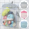 New Baby Bathroom Mesh Bag Sucker Design For Children Bath Toys Kid Basket Cartoon Animal Shapes