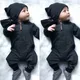 0-24M Baby Boy Clothes Infant Warm Long Sleeve Zipper Romper Newborn Jumpsuit Kid Hooded Girl