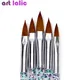 Nail Art Brush Tools Set Crystal Handle Acrylic UV Gel Glitter Drawing Painting Carving Flower