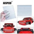 AXSPEED Stainless Steel Front Hood Grille Radiator Mesh for Axial SCX10 Jeep Wrangler 1/10 RC