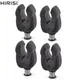 4 x Black Rubber fishing rod rest head Butt Rest Head Gripper Fishing Rod Holder carp Fishing