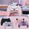 Cat paw Pink Love Silicone Soft Skin Cover Protective Case For Sony Playstation Dualsense 5 PS5