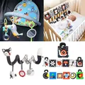 Black and White High Contrast Toys Soft Book for Baby Educational Toys Activity Bed Cloth Book Crib