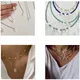 26 Letter Beads Necklace Women Men Natural Pearls Shell Pendant For Jewelry Making DIY Necklace