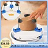 Pottery Wheel Clip Tool Pottery Ceramic Trim Holder Clip Centers Pottery Wheel Plastic Round Plate
