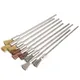 9pc/10Pc Stainless Steel Wire End Brush Brass Pen Shape Bristle Scratch Brushes Extension rod 1/8"