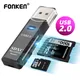 2 in 1 Card Reader USB 2.0 to SD Micro SD TF Card Reader for PC Laptop Accessories Smart Memory Card