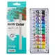 BOMEIJIA Acrylic Paints 12 Colors Professional Set 6/12ml Tubes Artist Drawing Gouache Fabric Glass