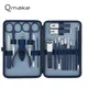 Blue Manicure Tools Set Pro Max Stainless Steel Professional Nail Clipper Kit of Pedicure Paronychia
