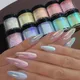 5g/box Aurora Nail Powder Pearl Nail Glitter Neon Dust Effect Chrome Nail Art Mermaid Rainbow AB