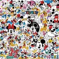 10/30/50pcs Disney Cute Cartoon Mickey Mouse Stickers Decals Guitar Laptop Phone Luggage Motorcycle