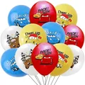 12pcs Disney Cars 12 Inch Latex Balloon Lightning McQueen Mater Balloons Decorations Kit For